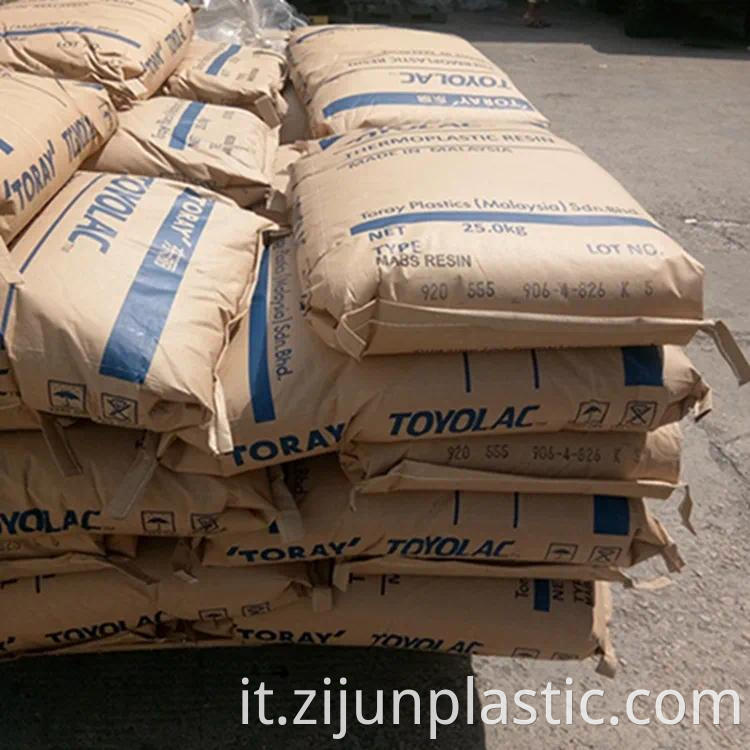 Prezzo a pellet bianco a buon mercato ad alta flusso ad alta flusso granulesingegnerista resina di plastica Toyolac ABS 920